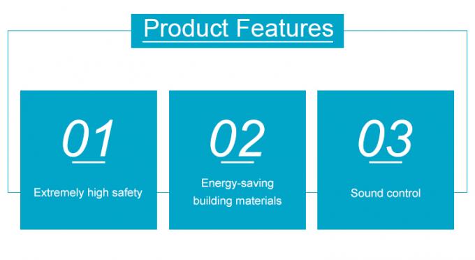 Wodoodporne, podwójnie przeszklone aluminiowe drzwi przesuwne malowane proszkowo 1