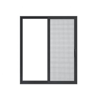 Minimalism Narrow Frame Aluminium Sliding Windows With Mesh
