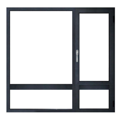 Powder Coating Aluminium Swing Window 2.3mm-2.5mm Profile Thickness