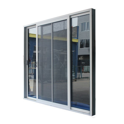 Minimalism Narrow Frame Aluminium Sliding Windows With Mesh